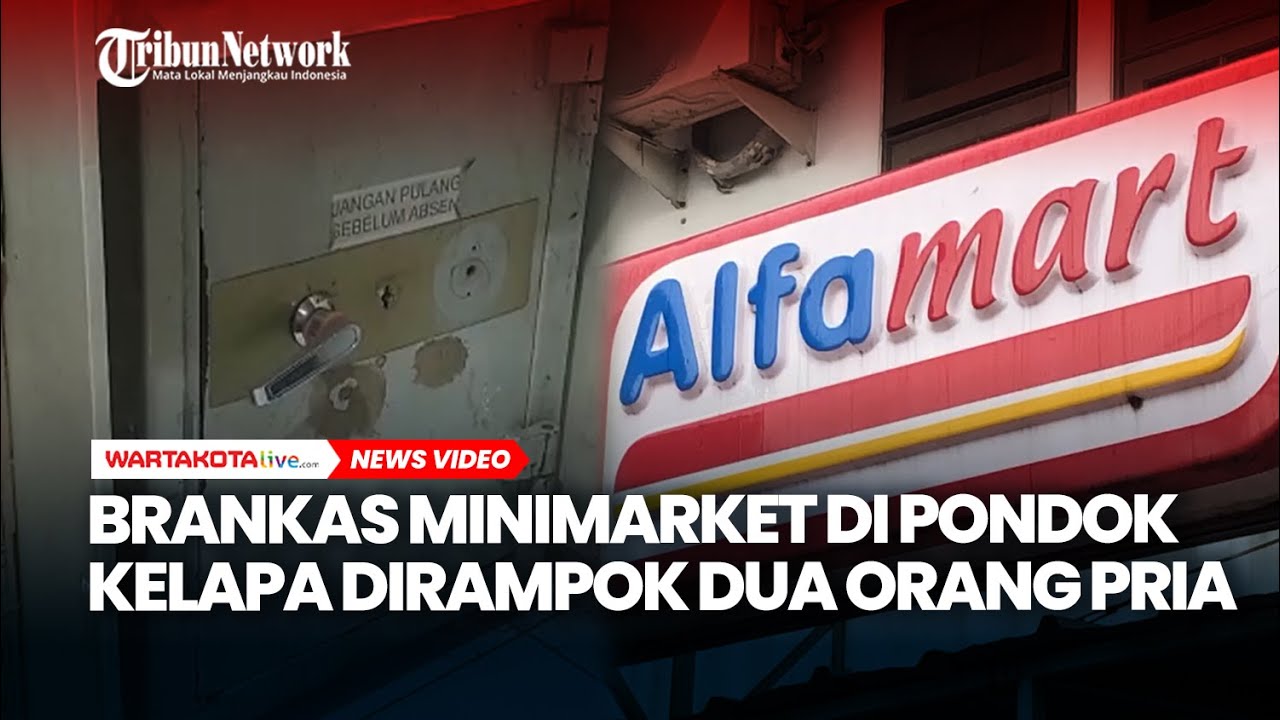 Brankas Minimarket di Pondok Kelapa Dirampok Dua Orang Pria, Total Kerugian Puluhan Juta Rupiah