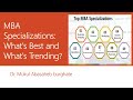 MBA Specializations: What's Best and What's Trending? #MBASpecializations