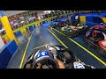 Racing Electric Go Karts At 45 MPH! | Nascar Indoor Go Kart Racing!