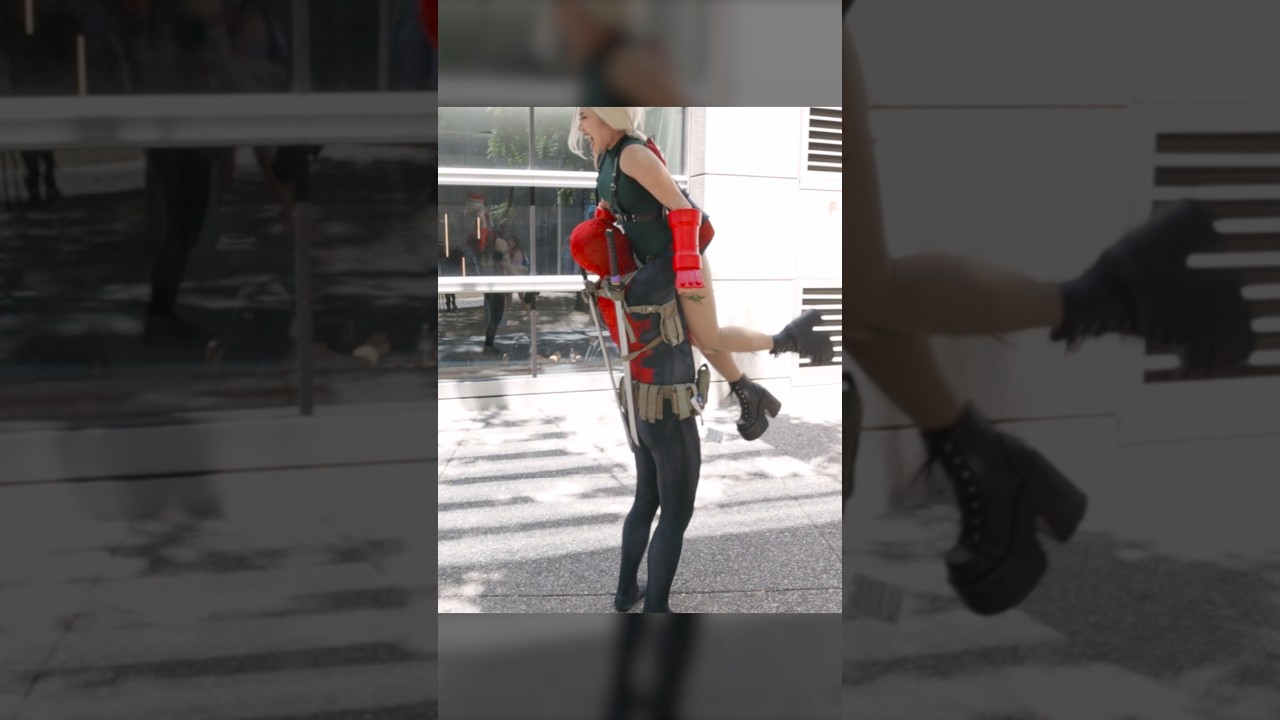 Deadpool vs Cammy 🤣 #deadpool #cammy #cosplay