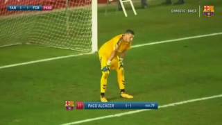 Gimnastic vs Barcelona 1-1 Paco Alcacer Amazing Kick Off Goal 04.08.2017 (HD)
