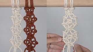 DIY Macrame for Beginners - Square Knot, Half Hitch Knot, Reef Knot Circular Pattern! Two Variations