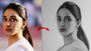 Mastering The Loomis | Draw A Stunning Portrait |Kiara Advani | Sketching |