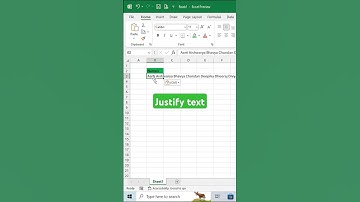 Justify text in Microsoft Excel 💡👇 #excelhacks #exceldataanalytics #exceltips #exceltricks