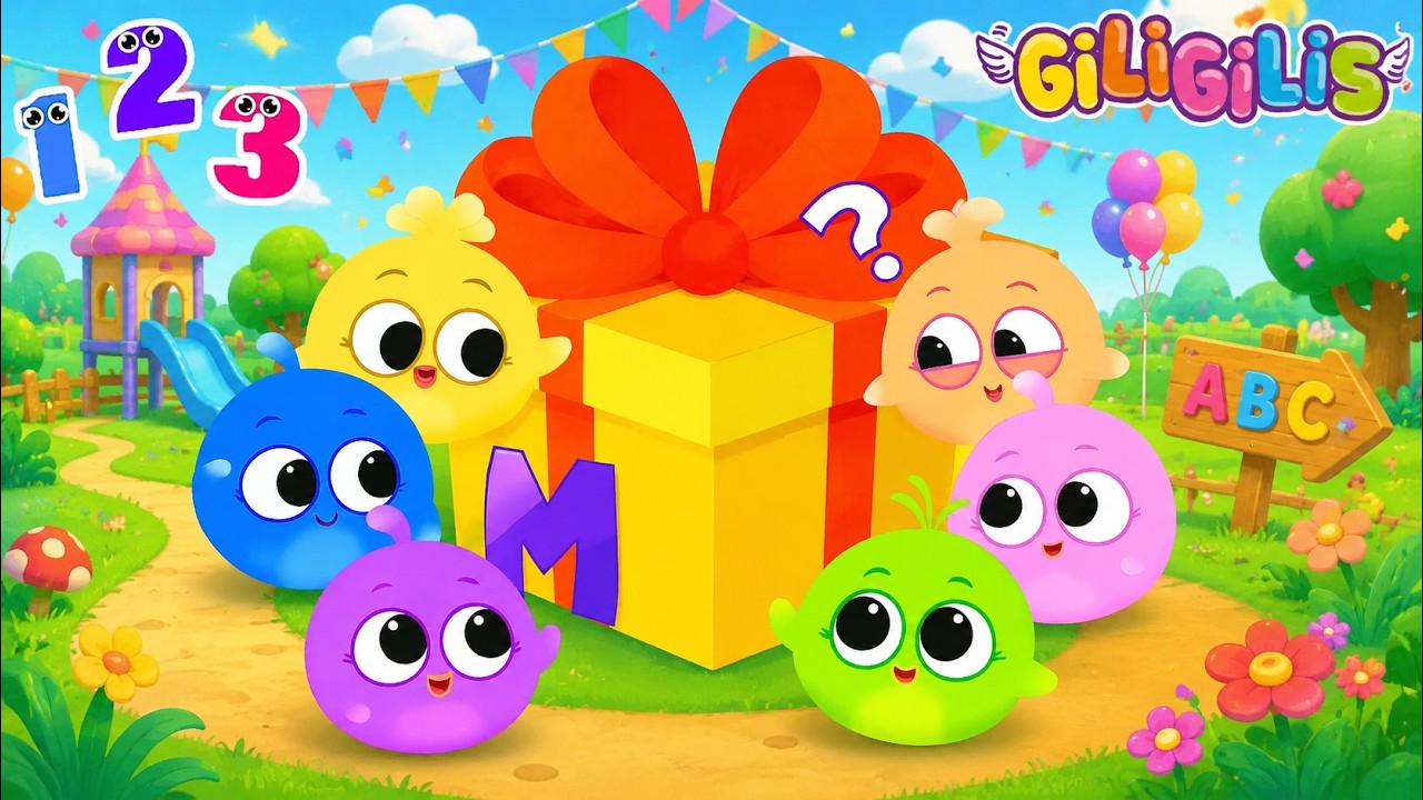 🎁 Mystery Surprise Box Adventure! Learn ABCs, Numbers & Colors