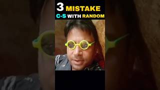 Don't Do This 3 Mistake In C-S Rank Match With Random Players #shorts #freefire