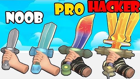 NOOB vs PRO vs HACKER - Sword Melter 1 Gamplay Satisfying Games (Android,iOS)