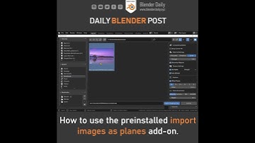 How to Import Images as Planes in Blender