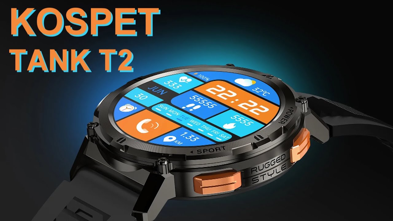 El Smartwatch RESISTENTE Kospet Tank T2 es BARATO y MEJOR que Muchos Garmin  