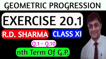 Geometric progressions class 11 - G.P. - rd sharma exercise 20.1 - nth Term from beginning / end GP