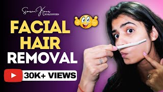 FACIAL HAIR REMOVAL and DARK CIRCLE REDUCTION | Winter Skin Care (With Products)