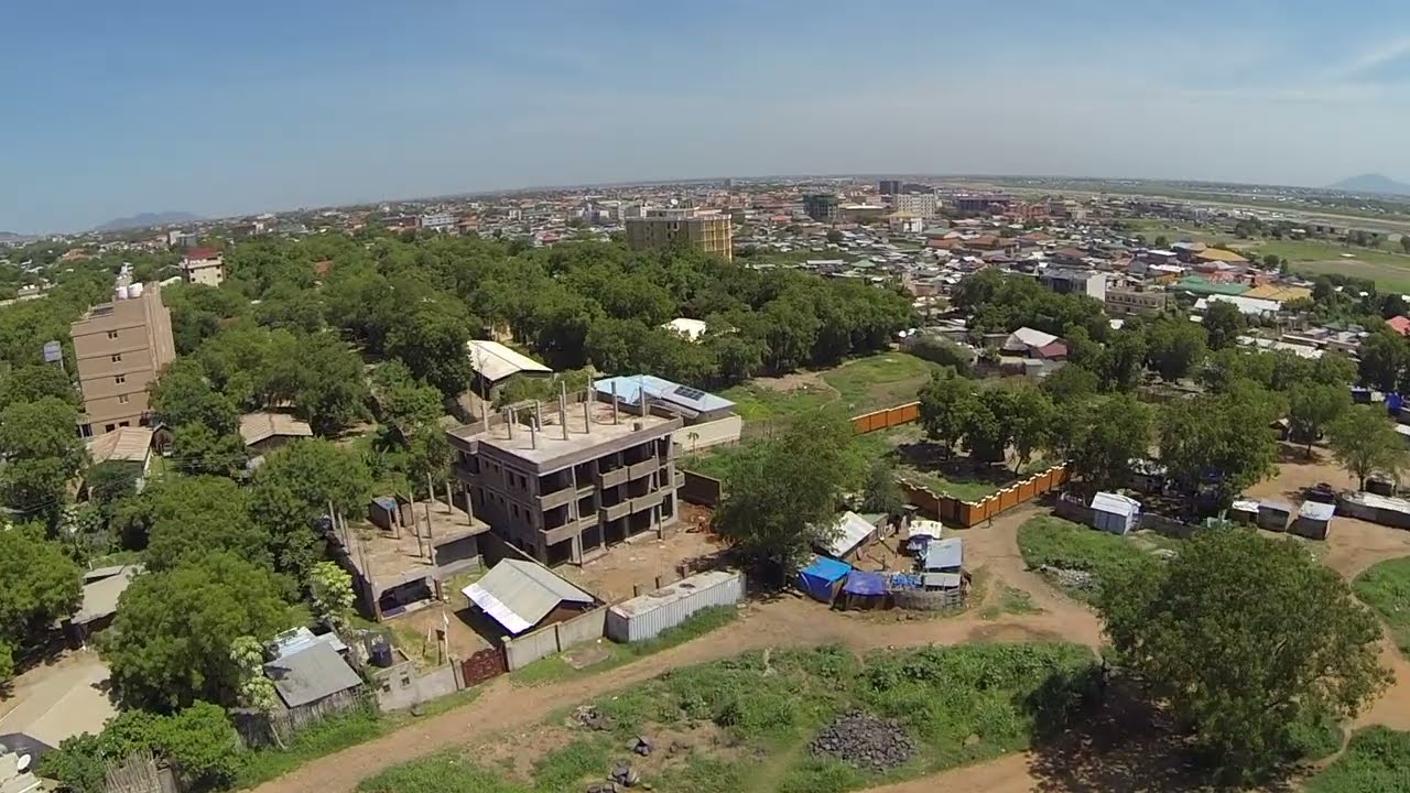 Juba - Drone footage from the Capital of South Sudan