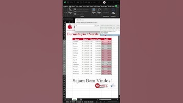 [EXCEL] VALOR NEGATIVO VERMELHO e POSITIVO VERDE no  #excel #aprendeexcel #excelbr #dashboard #mic