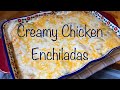 Creamy White Chicken Enchiladas