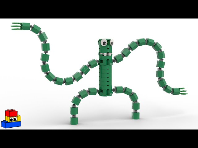 LEGO + ROBLOX] Making a big Green Rainbow Friend! 