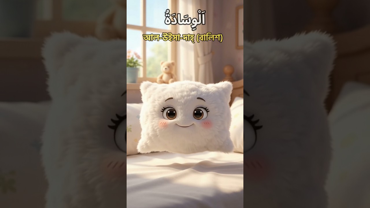 সহজে আরবি শিখুন 🛏️ ঘরের জিনিসপত্রের আরবি নাম | Learn Arabic Vocabulary #shorts #LearnArabic