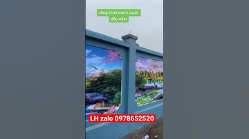 Tranh dán tường 3D ngoài trời đẹp lung linh