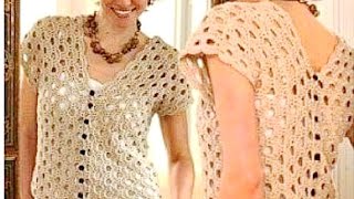 #كروشيه#طريقة_عمل_بلوزة #توب بغرزة سهلة وسريعة لكل المقاسات How to make crochet blouse
