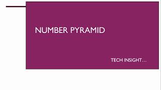 Number Pyramid  In C#