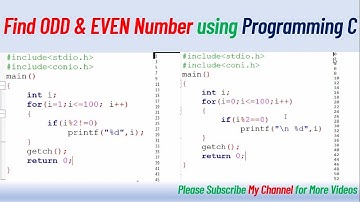 write a program to find whether the number is even or odd