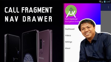How to Call a Fragment from Navigation Drawer in Android Tutorial