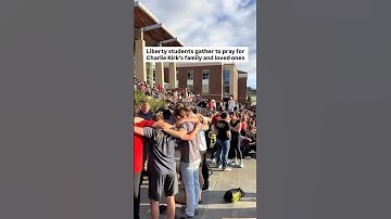 CHARLIE KIRK HONOURED BY LIBERTY UNIVERSITY STUDENTS #jesus #foryou #charliekirk #prayer #shorts
