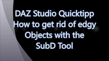 DAZ Studio Quicktipp SubD Tool