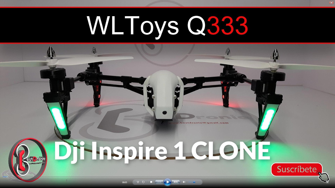 DJI INSPIRE 1 CLONE. Best chinese clone of Inspire 1. Wltoys Q333 or