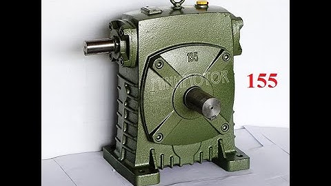 Hộp giảm tốc trục vít WPS 155, trục vuông góc, 0968140191, MinhMotor