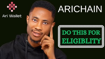 Ari wallet (Arichain) Last Task - Do this to be Eligible.