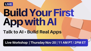 Build Your First App with AI (Live Workshop)