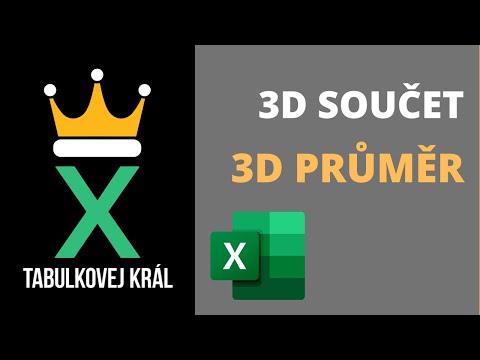 Jak sečíst buňky napříč listy nebo spočítat jejich průměr? 3D součet | Excel 365 Tutorial