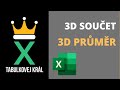 Jak sečíst buňky napříč listy nebo spočítat jejich průměr? 3D součet | Excel 365 Tutorial