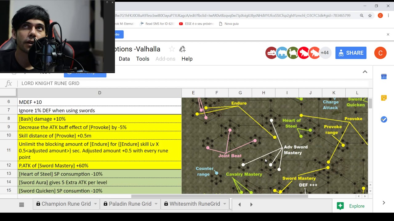Ragnarok M Eternal Love Agi Lord Knight Runes Guide Youtube