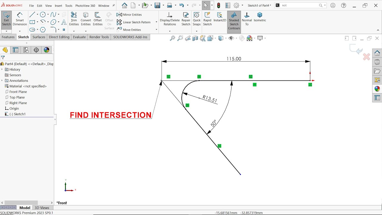 SolidWorks Tutorial Find Intersection YouTube SolidWorks Tutorial Find Intersection YouTube