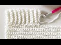 Back Loop Single Crochet Ribbed Border