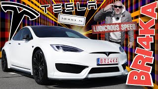 2 Сек от 0 до 100 :Tesla Model S III LUDICROUS | Bri4ka Review