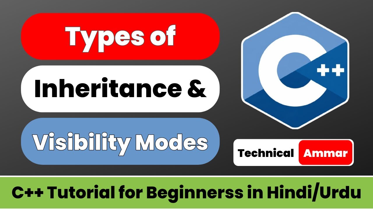 Types of Inheritance in C++ | Visibility Modes Explained | C++ Inheritance Part-2 | C++ Tutorial #70