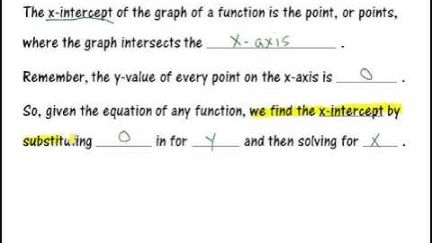 Finding X-Intercepts Using Square Root
