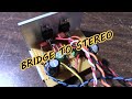 TDA2050 bridged amplifier converted to stereo