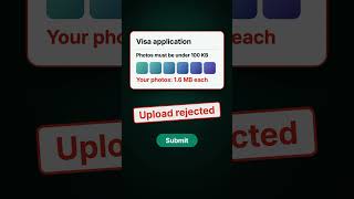 Visa form rejects your photos? Get them under 100 KB
