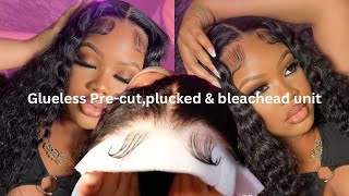 SUPER RAW 🤍 WATCH ME THROW ON A GLUELESS CURY WIG IN UNDER 5 Min | JULIA HAIR