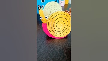 🐌How To Make Paper Snail/Origami moving Paper Snail/#viral #diy #snail #easypapercraft #allartideas