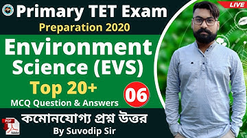 Primary TET Exam Preparation 2020 | EVS Practice Class 06 | Environment Science | Bong Education