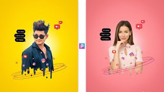 New Instagram Creative Dripping Effect Photo Editing in Picsart | Instagram Viral Photo Editing 2023