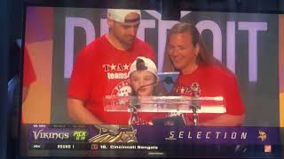 JJ MCCARTHY picked #10 overall by VIKINGS! LIVE FAN REACTION!!