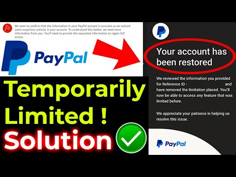 How To Resolve Temporarily Limited PayPal Account 2023 | Restore PayPal Account