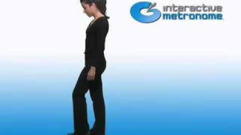 Interactive Metronome Exercise #12 - Balance Right Foot, Tap Left Toe
