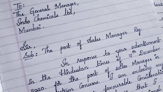 write an application to the general manager for the post of salesmanager /Formal letter writing/ screenshot 4
