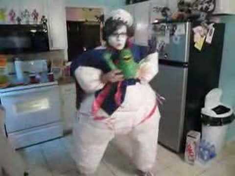 Logan Dances as Staypuft Marshmallow Man - Ghostbuster